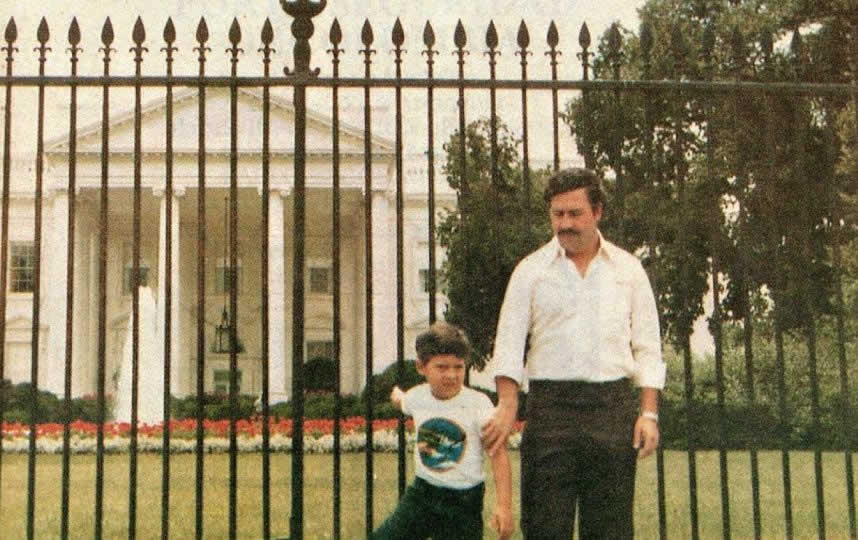 Pablo escobar e hijo